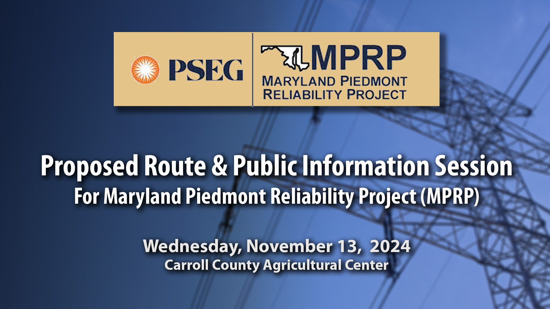MPRP Route And Public Information Session 11-13-2024