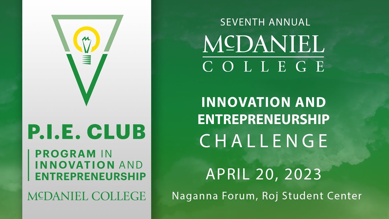 McDaniel College Innovation And Entrepreneurship Challenge 4-20-2023