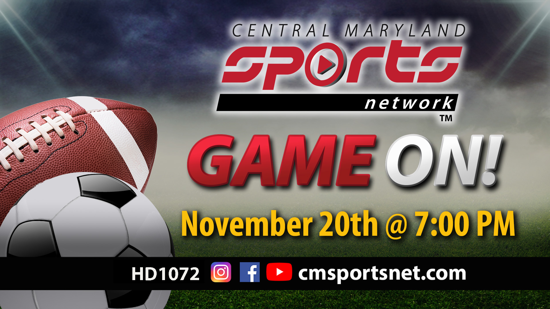 CMSportsNet Game On 11-20-2024