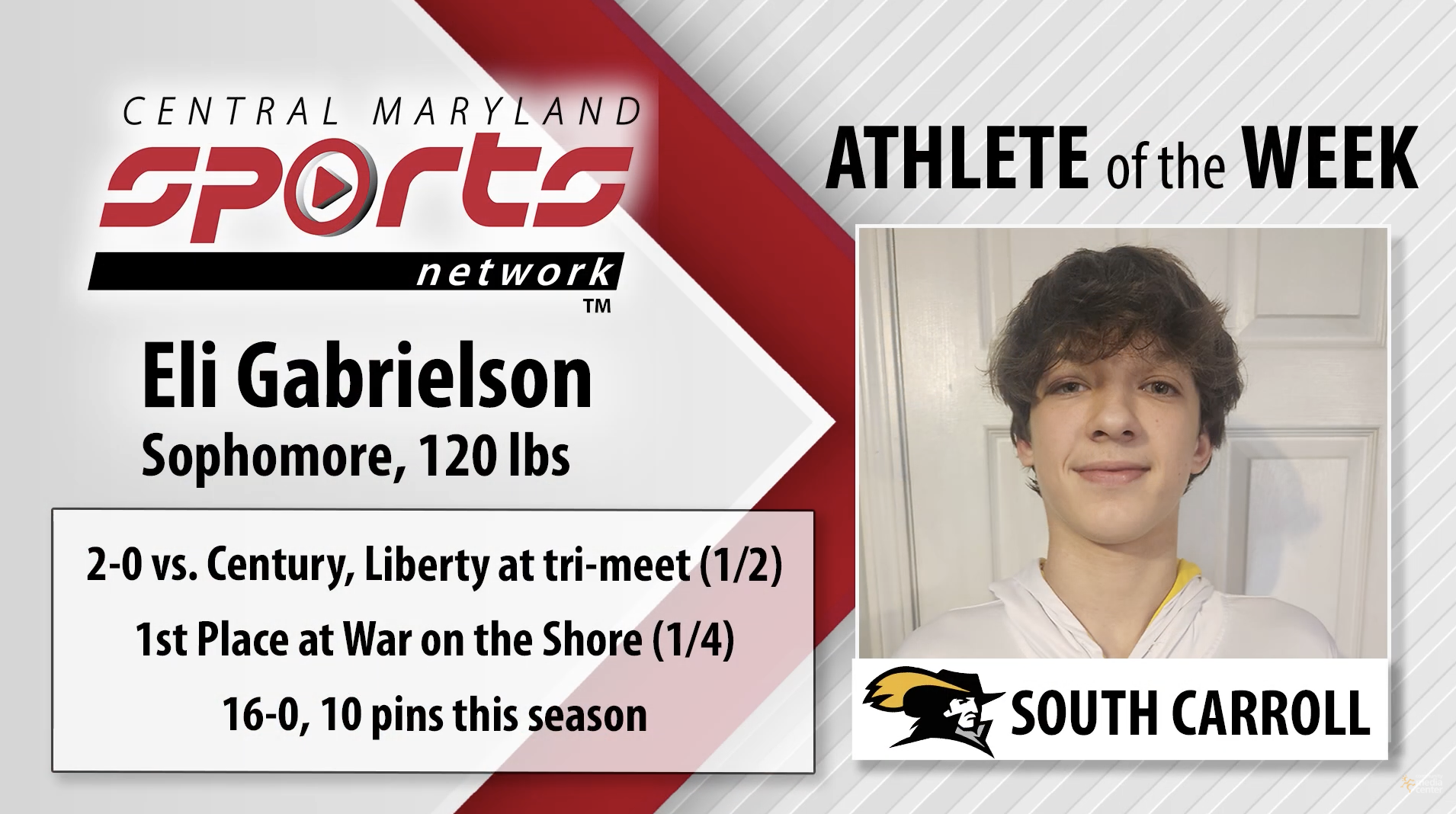 South Carroll's Eli Gabrielson 1-6-2025