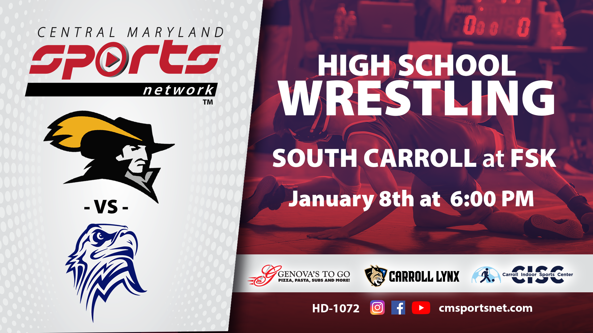 South Carroll At Francis Scott Key Wrestling 1-8-2025