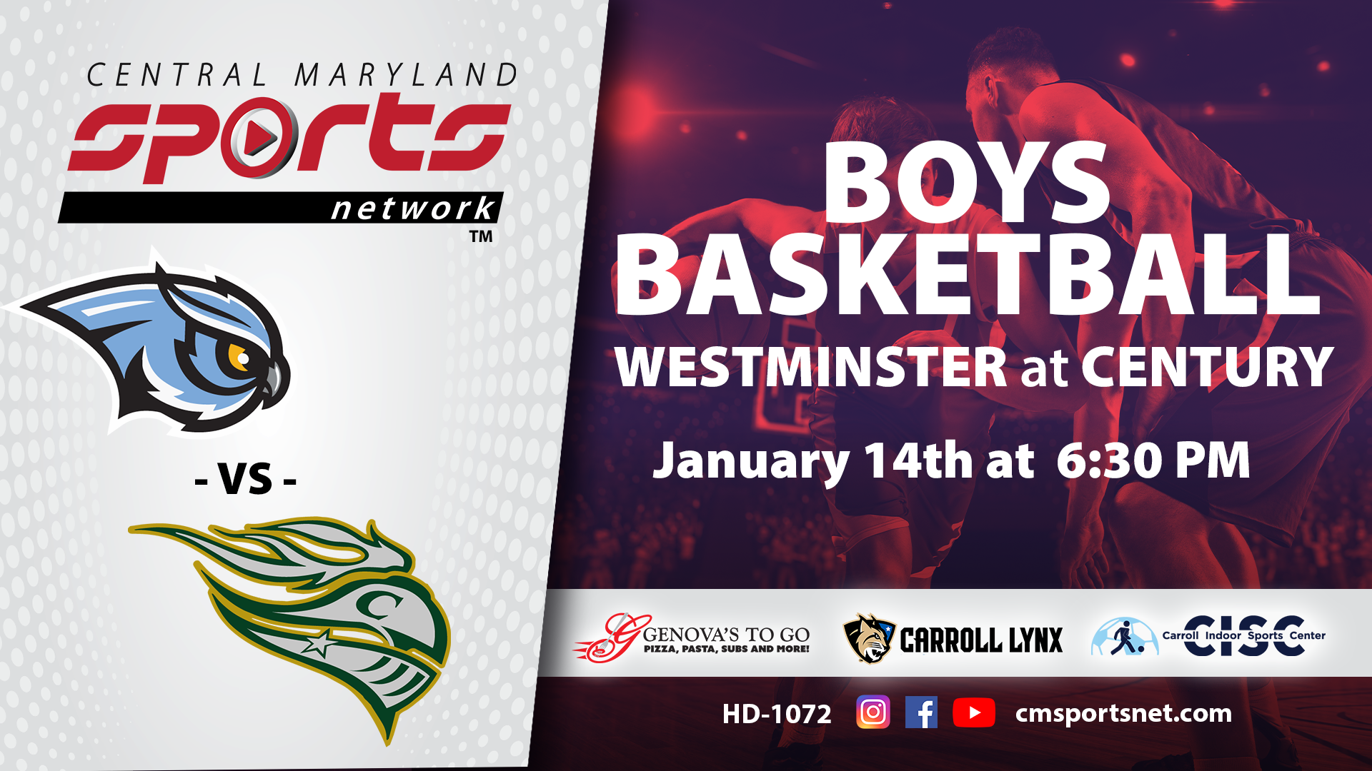 Westminster At Century Boys Basketball 1/14/2025