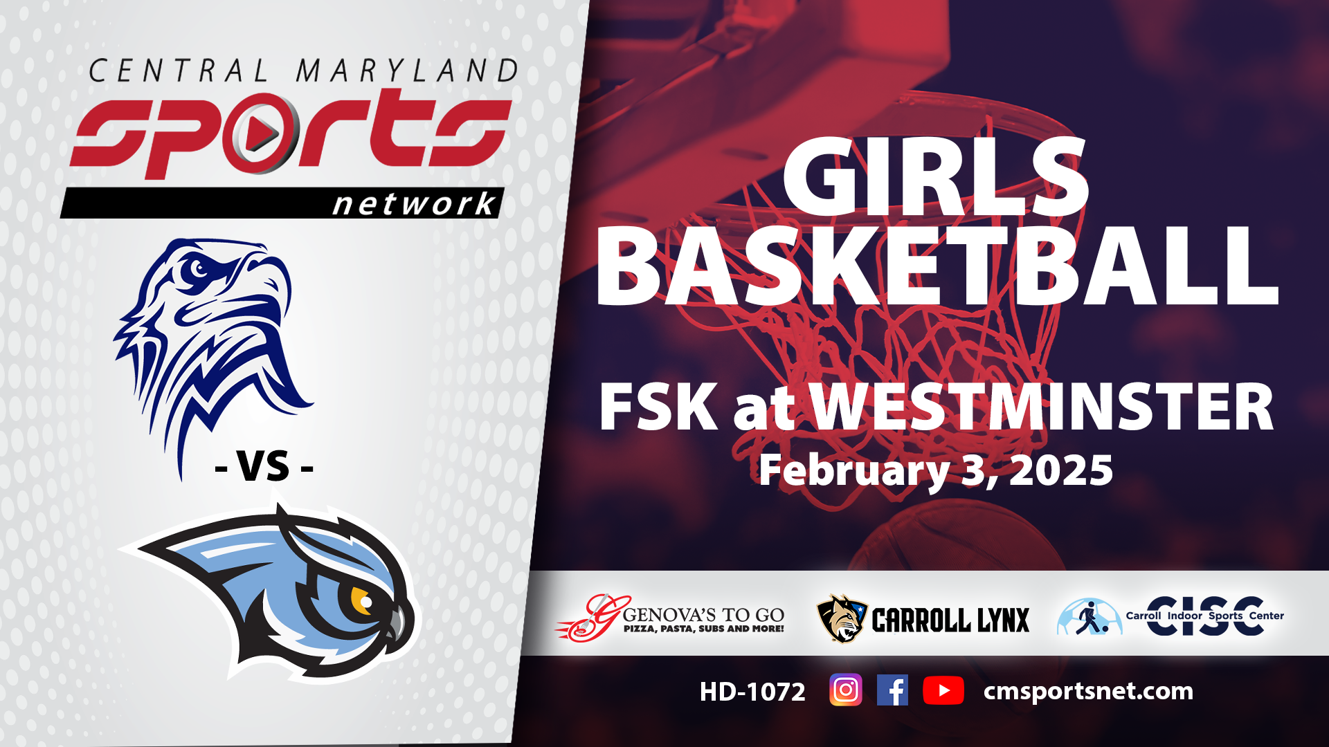 FSK At Westminster Girls Basketball 2/3/25