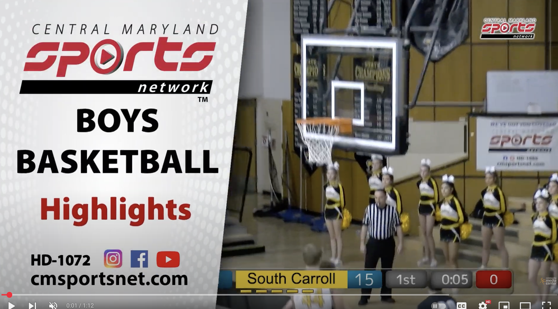 Winters Mill At South Carroll Boys Basketball Highlights 2/4/25