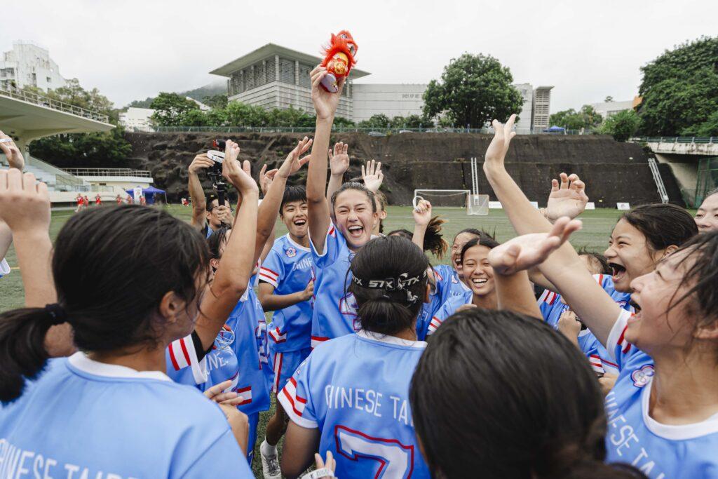 Annika Wray Liberty Lions celebrates win