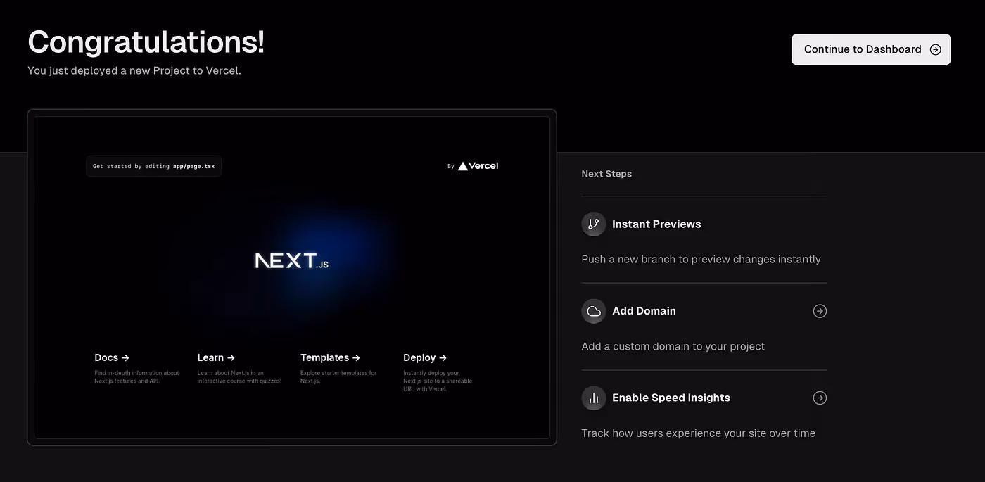Host app in Vercel