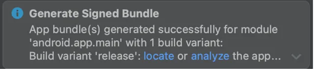 Generate Signed Bundle