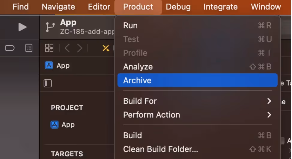iOS Builds: Archive