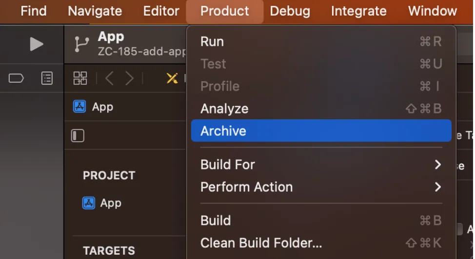 iOS Builds: Archive