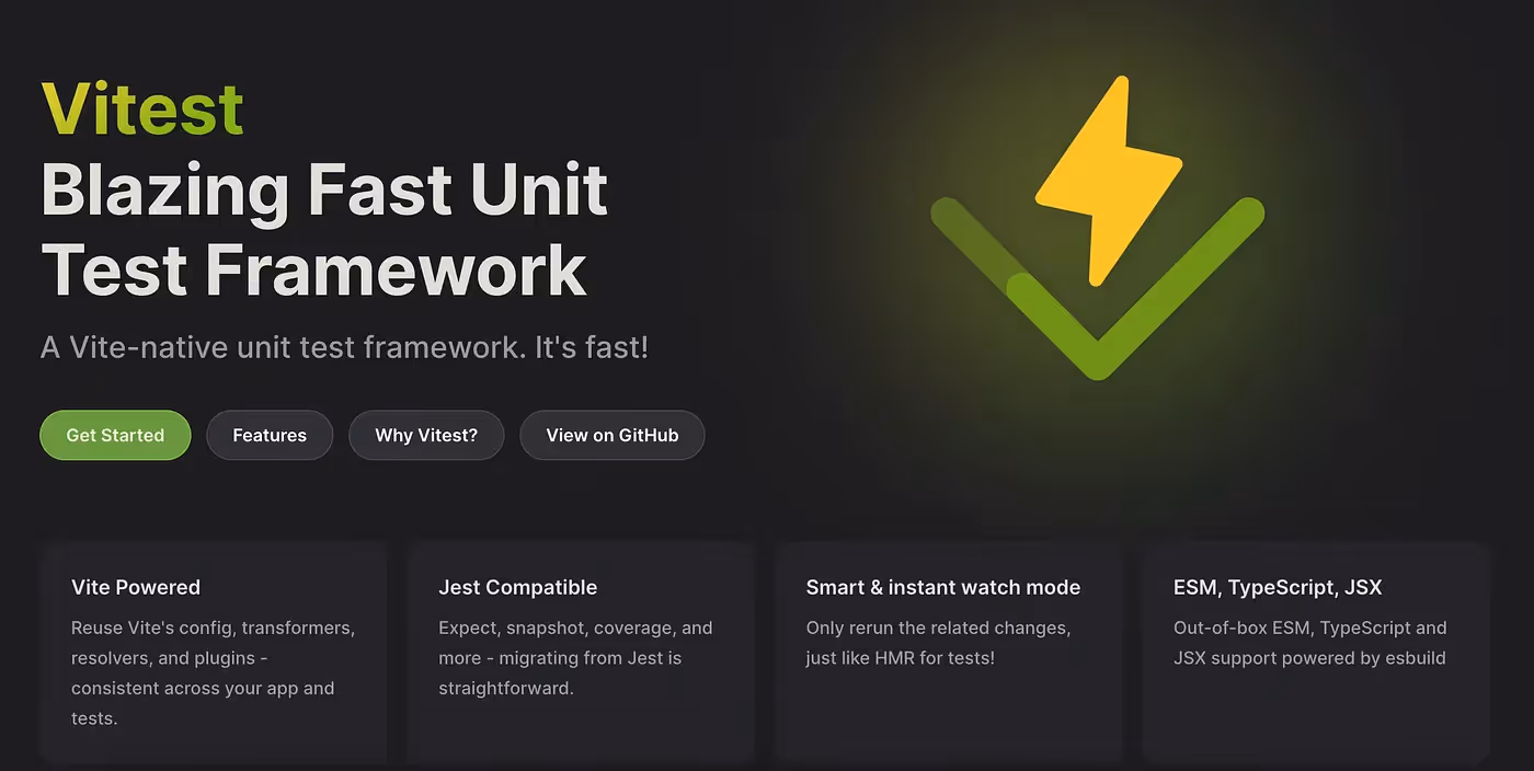 Vitest website