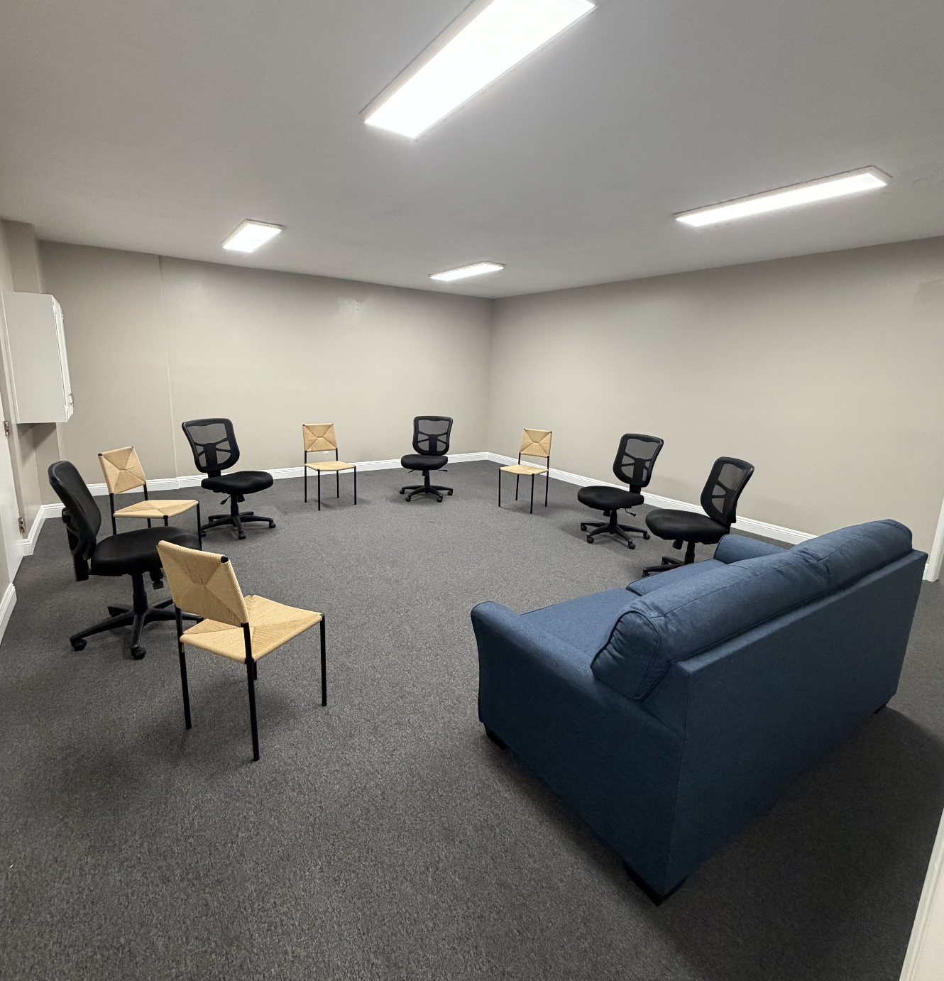 Group therapy room at Golden Coast Rehab La Mesa