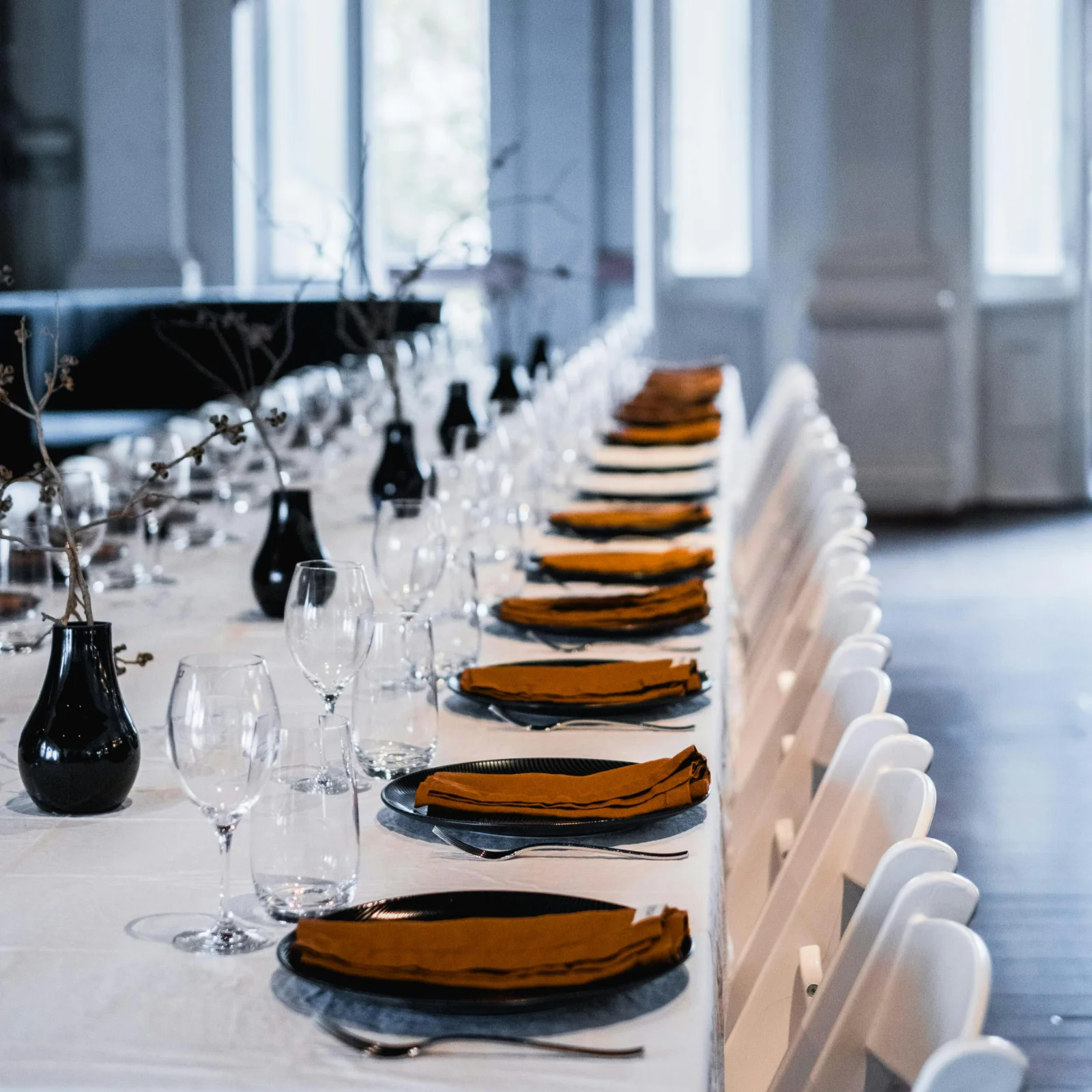 sitting dinner catering door swannery