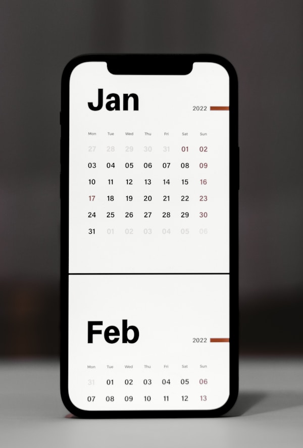 2022 Calendar.