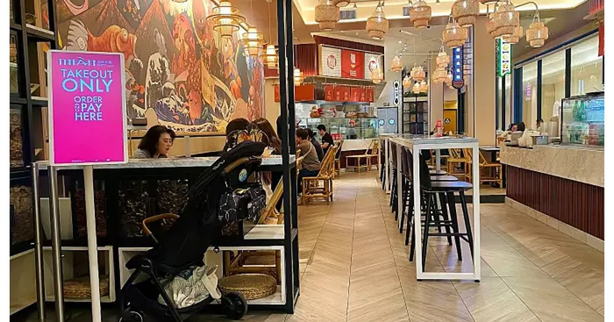 MIAN self-ordering kiosk area