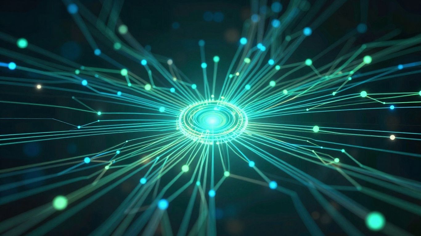 Digital network connecting to a database