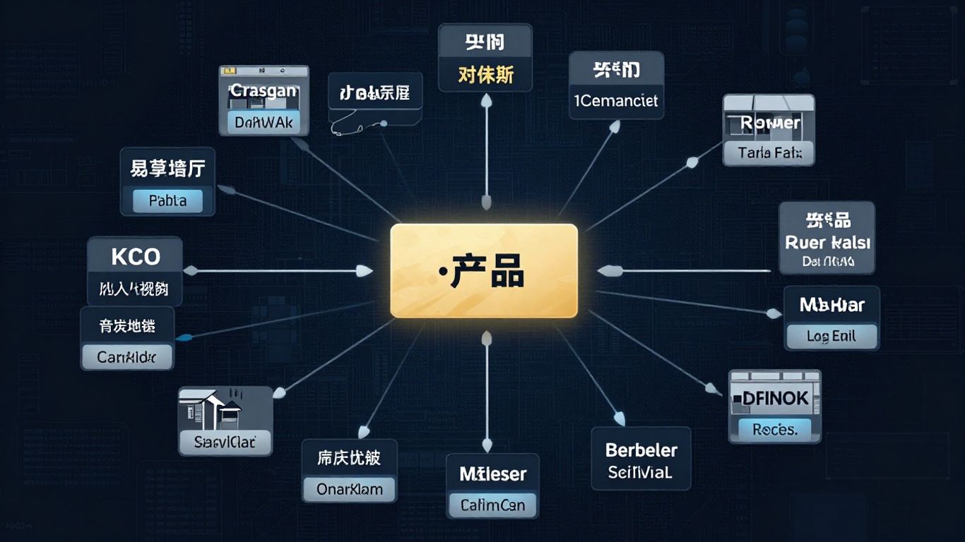 Real estate data streams connecting property listings.