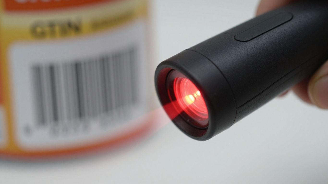 Barcode scanner reading a product's GTIN