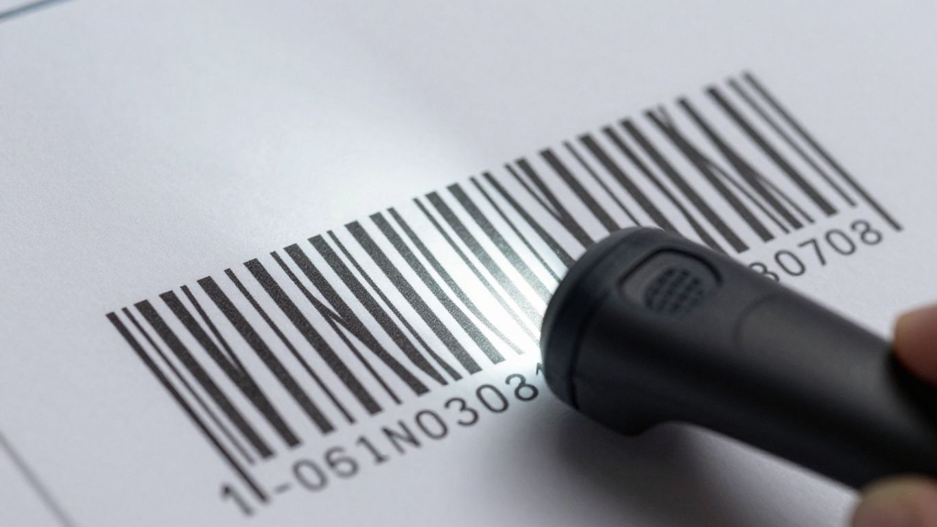 Barcode scanner reading a product's GTIN