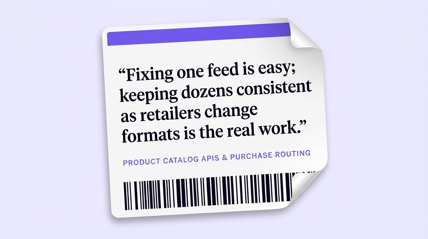 apis for product catalog and purchase routing