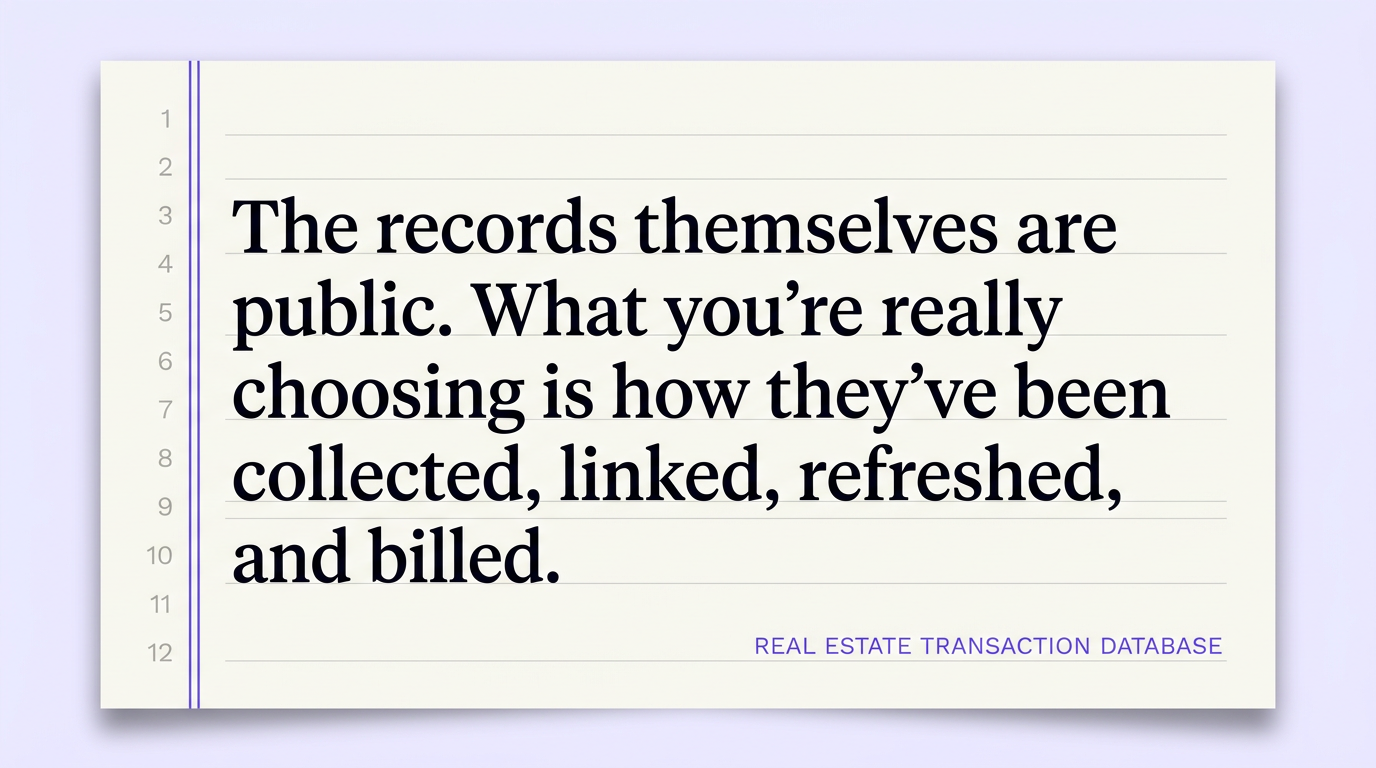 real estate transaction database