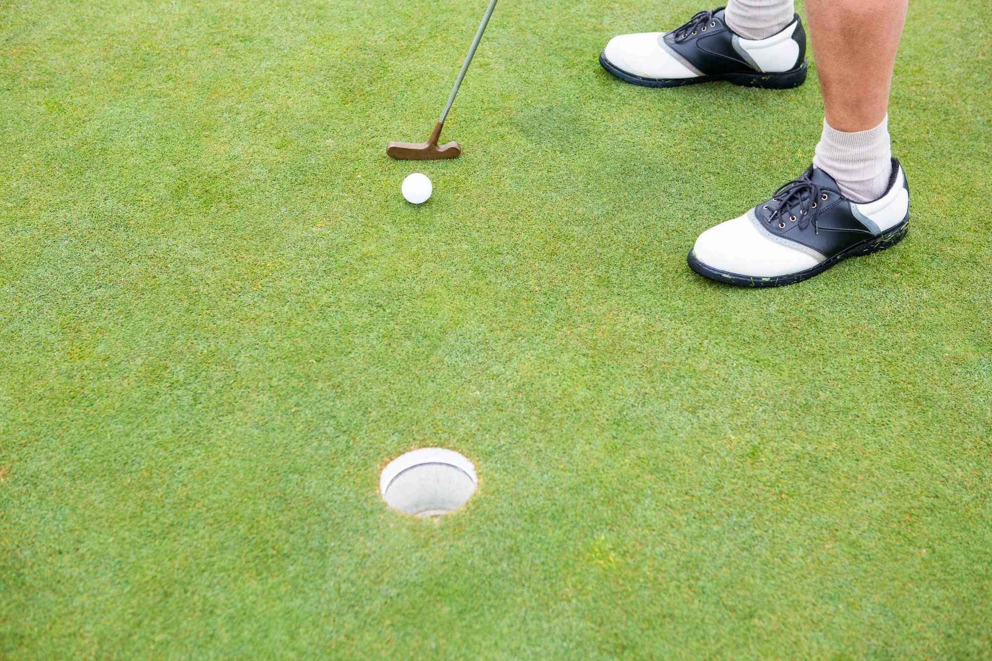 putting-greens-golfer-practicing-putt