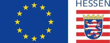 Logos Europäische Union und Land Hessen – Förderung aus dem EFRE