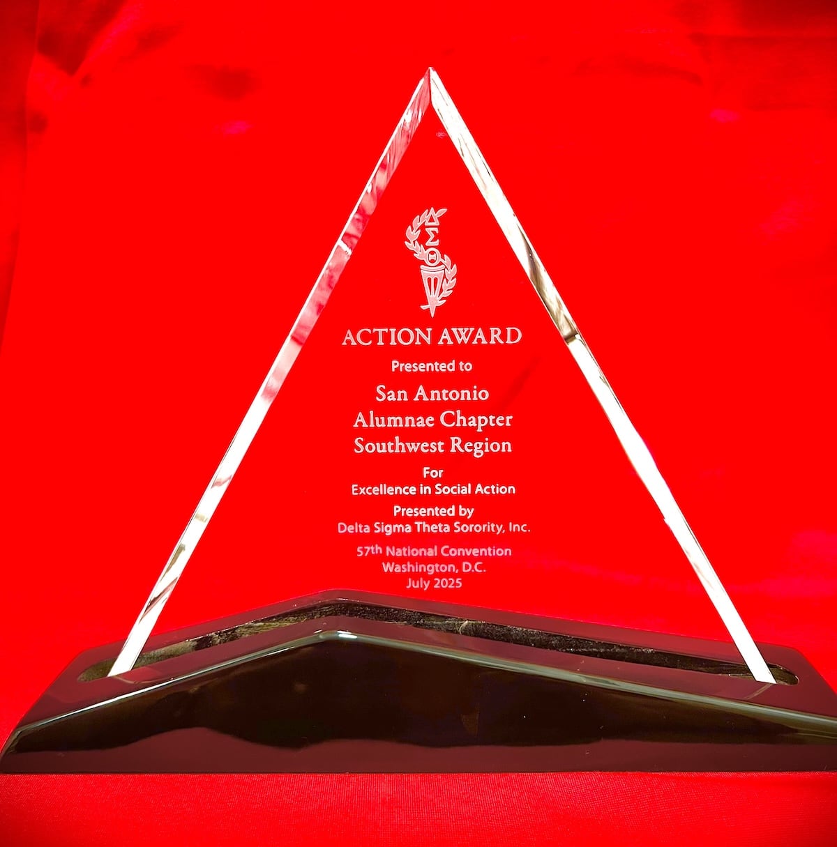 San Antonio Alumnae Chapter Receives Prestigious Social Action Award for Advocacy Against Texas Senate Bill 1