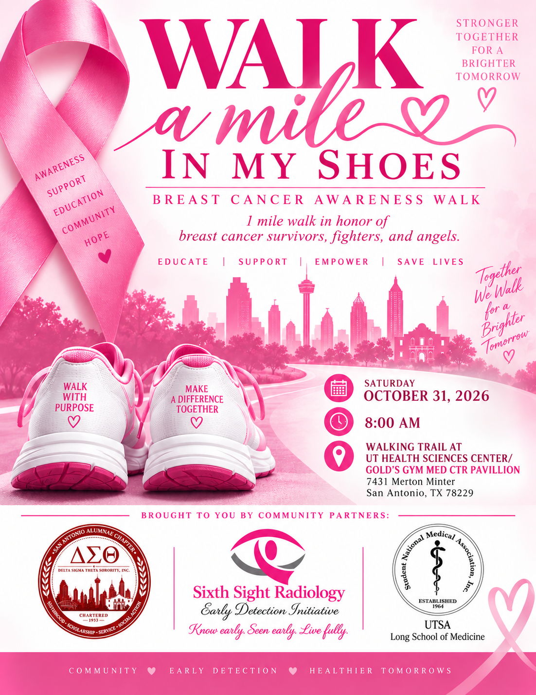 Walk a Mile in my Shoes Breast Cancer Awareness Walk