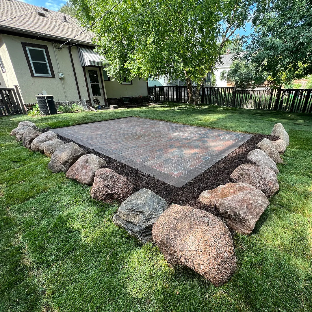 Paver patio contractor near me in Plymouth by Sota Landscaping