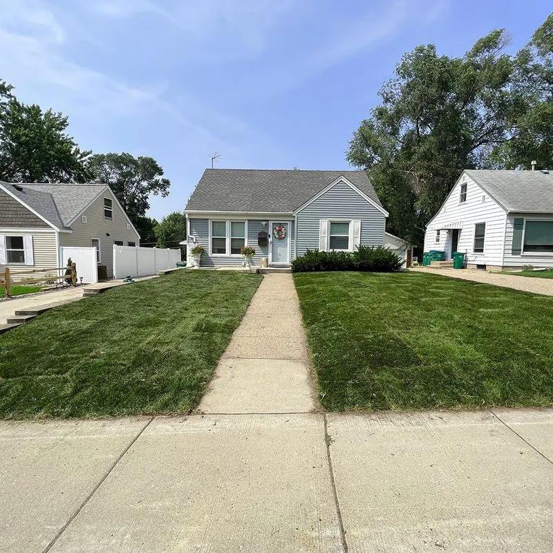 A beautiful lawn for lawn care near me in Edina by Sota Landscaping