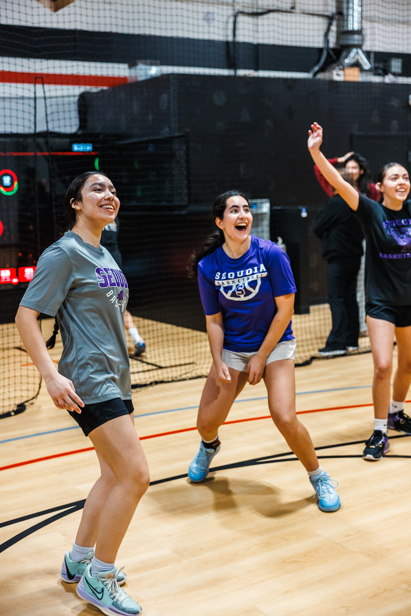 Shoot 360 San Mateo basketball training facility showcasing advanced shooting stations and interactive technology.