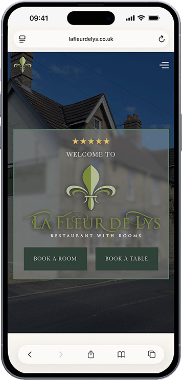 Iphone mockup of La fleur de lys