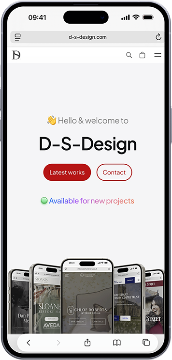 Iphone mockup of D-S-Design 