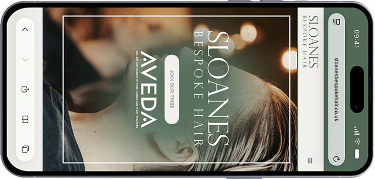 Iphone mockup of Sloanes