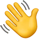 Waving emoji
