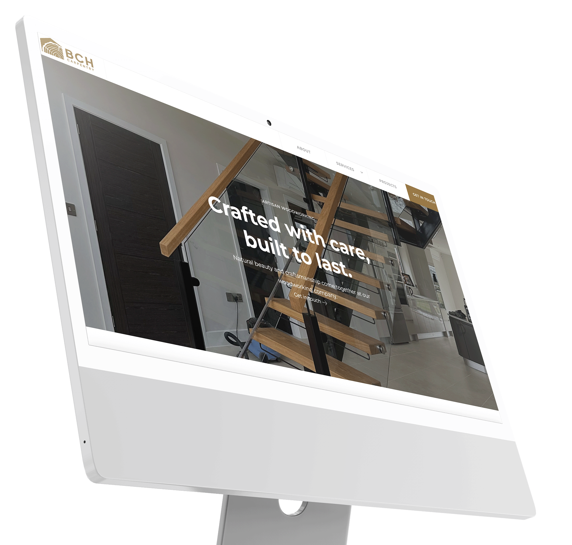 Mockups of the new BCH Carpentry website