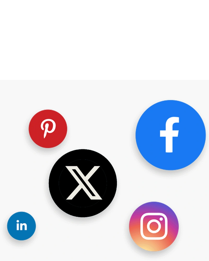 Branded social media grid with posts scheduled on a dashboard — social media management service.