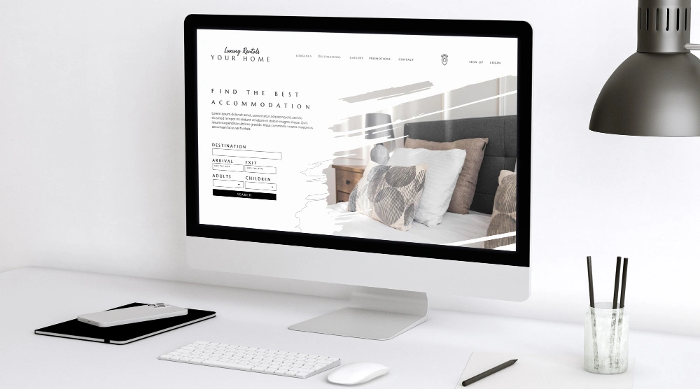 Comparison between an outdated small business website and a modern, professional redesign.