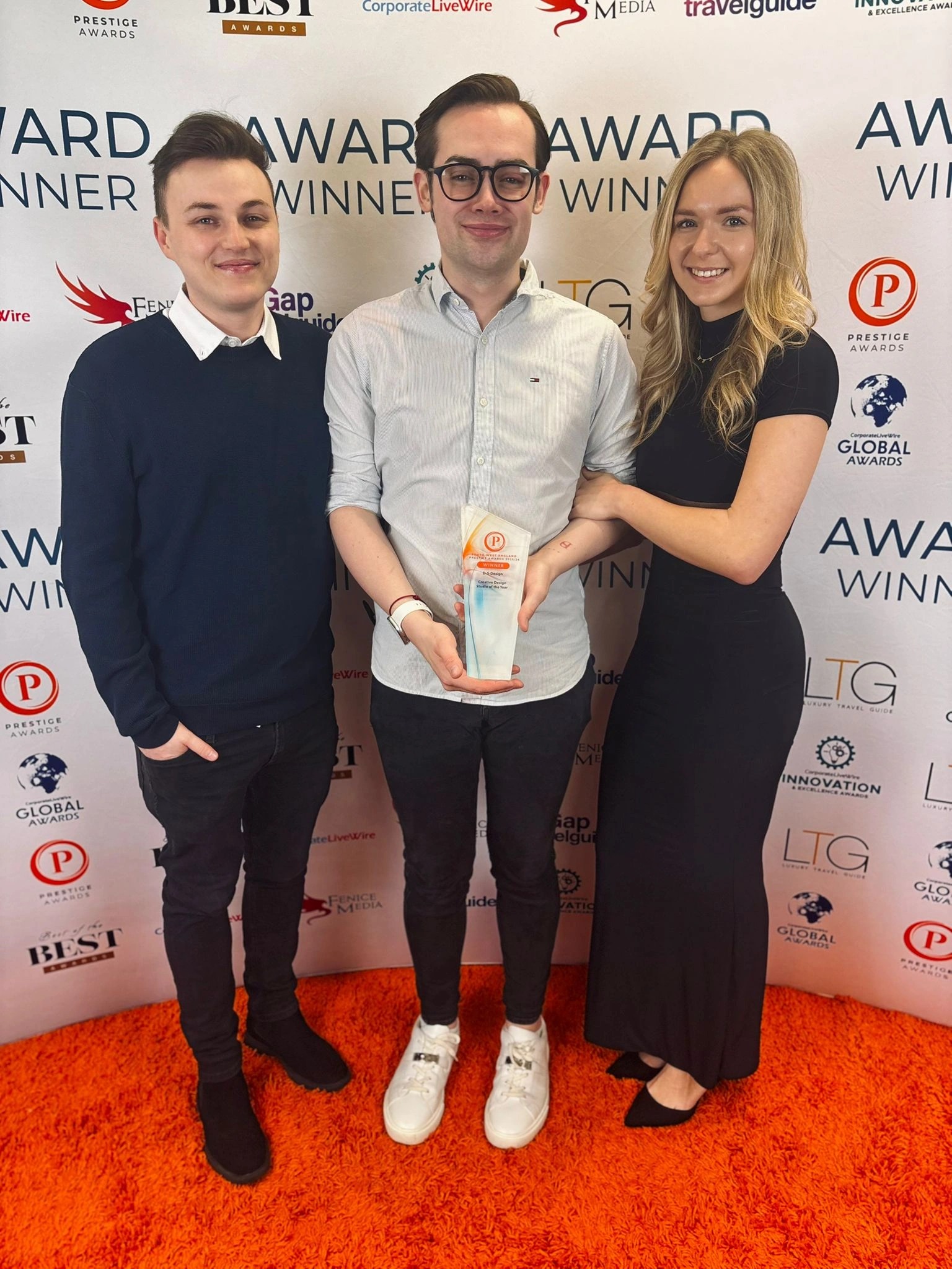 Image of D-S-Design Studio Dan with Matt & friend Abi