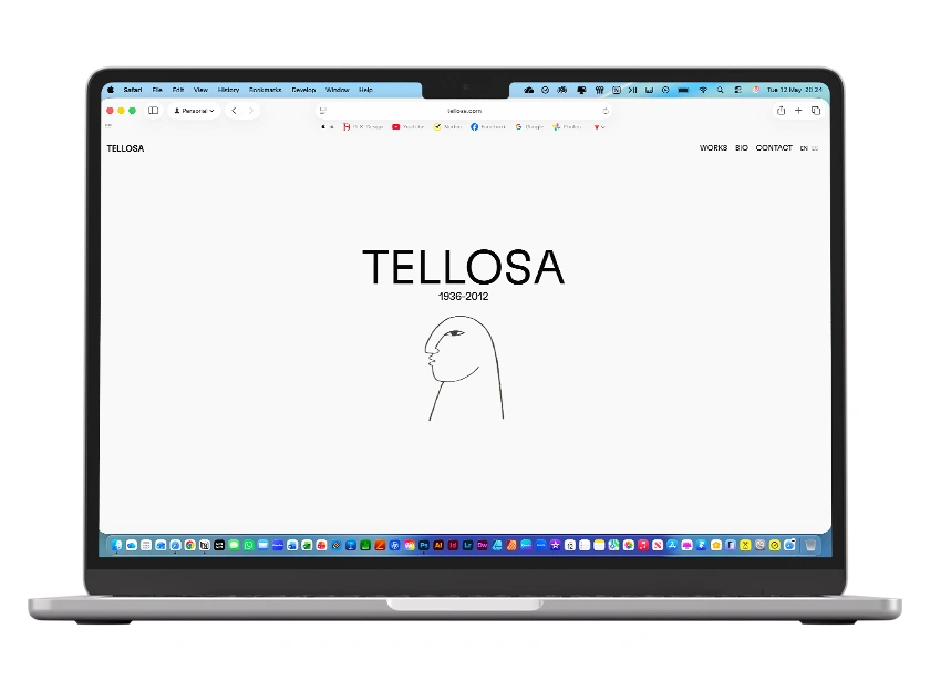 Mockups of the Tellosa website CMS restructuring and multilingual filtering updates.