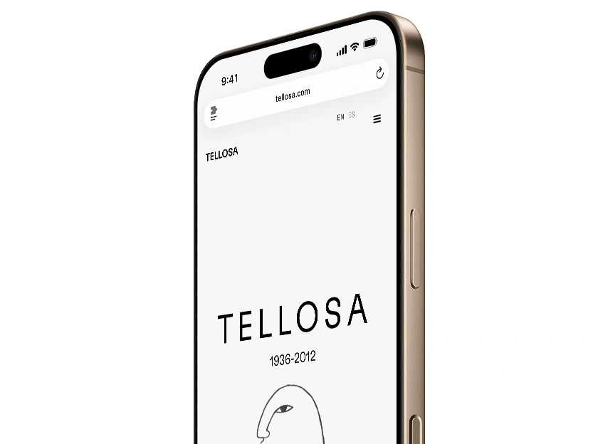 Mockups of the Tellosa website CMS restructuring and multilingual filtering updates.
