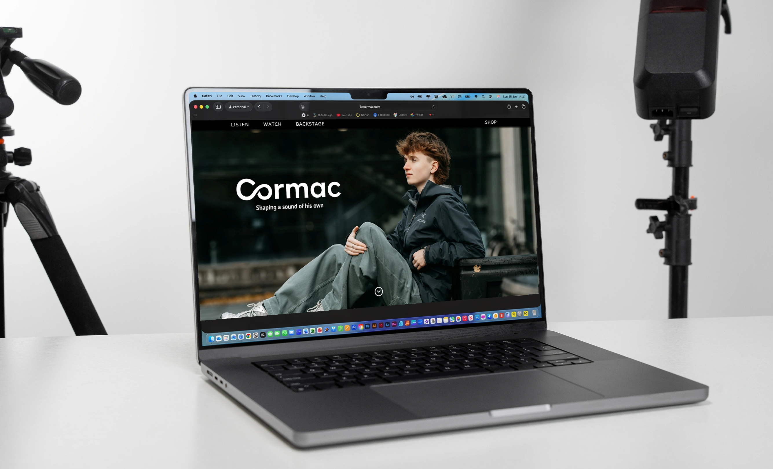 Mockups of the Its Cormac website updates and layout refinements.