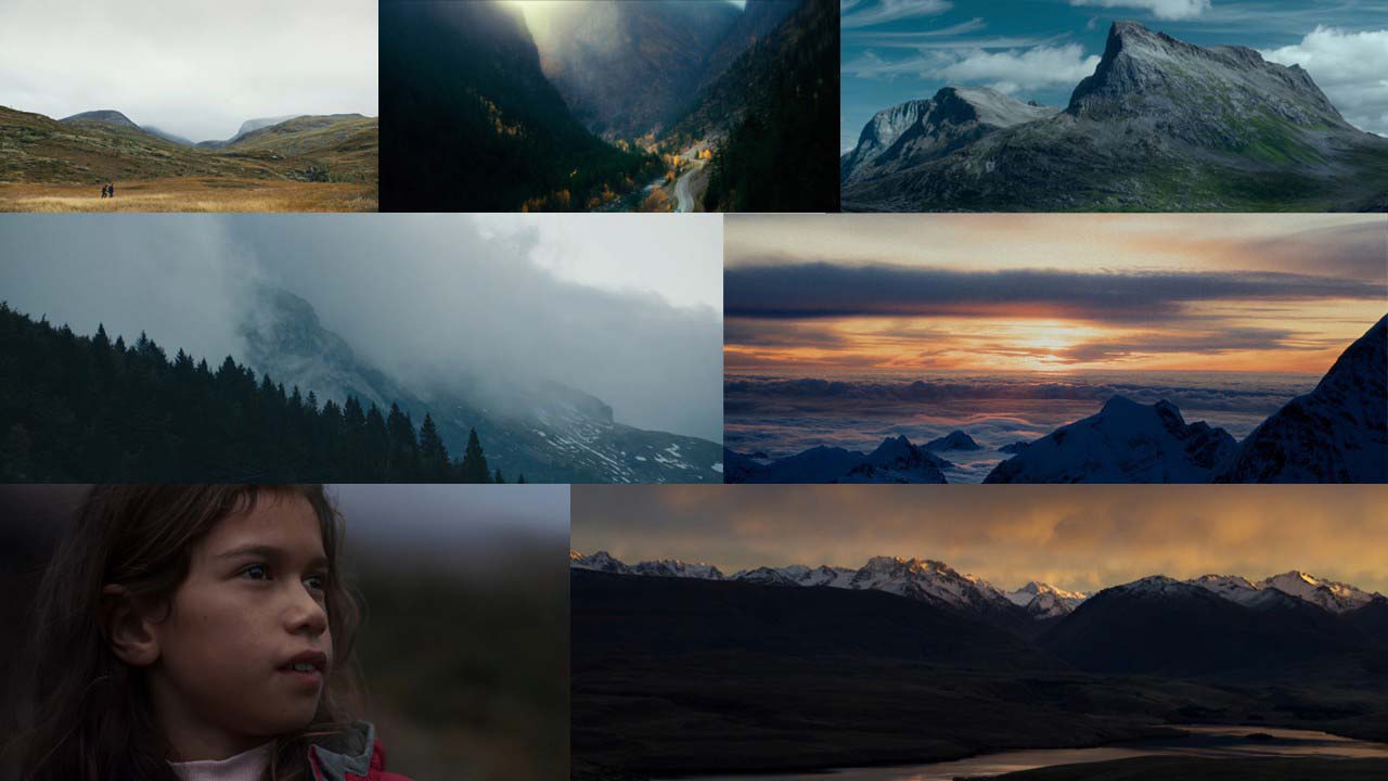 Kaltes Outdoor-Lookbook eines AI-Commercials.