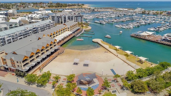 Dolphin Quay Aerial shot