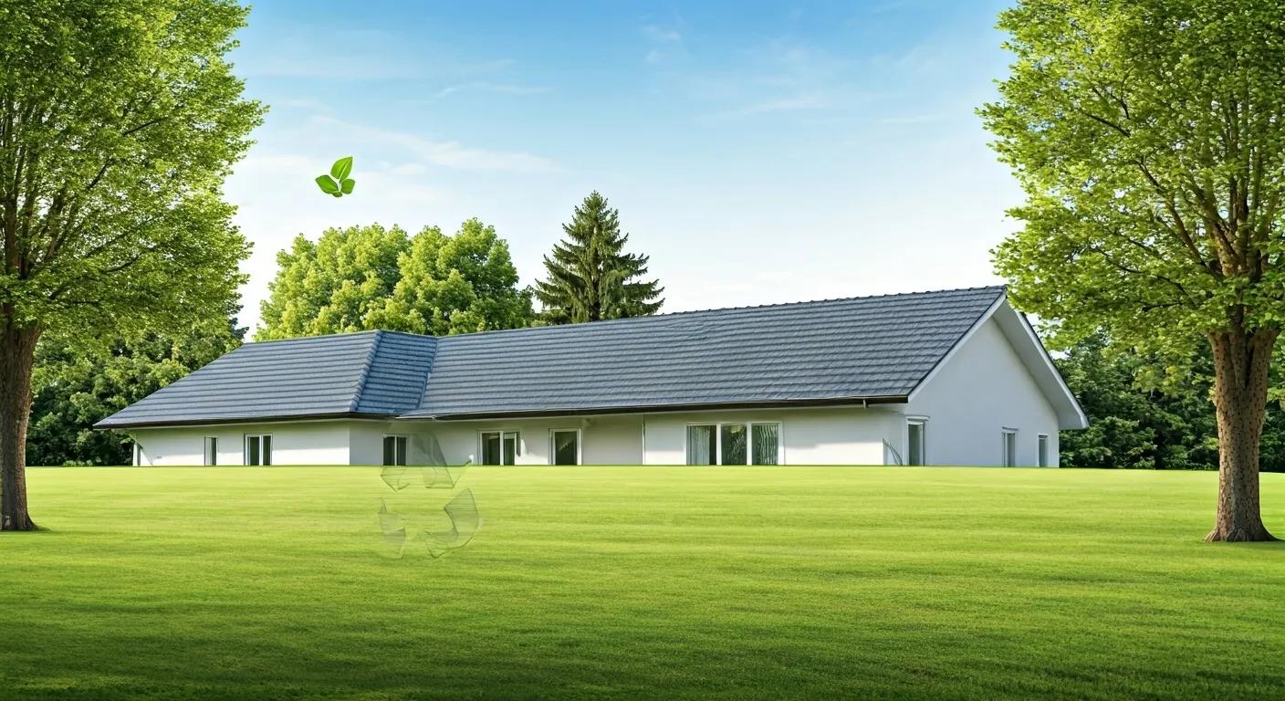 Eco-friendly roofing installation highlighting environmental benefits of reroofing