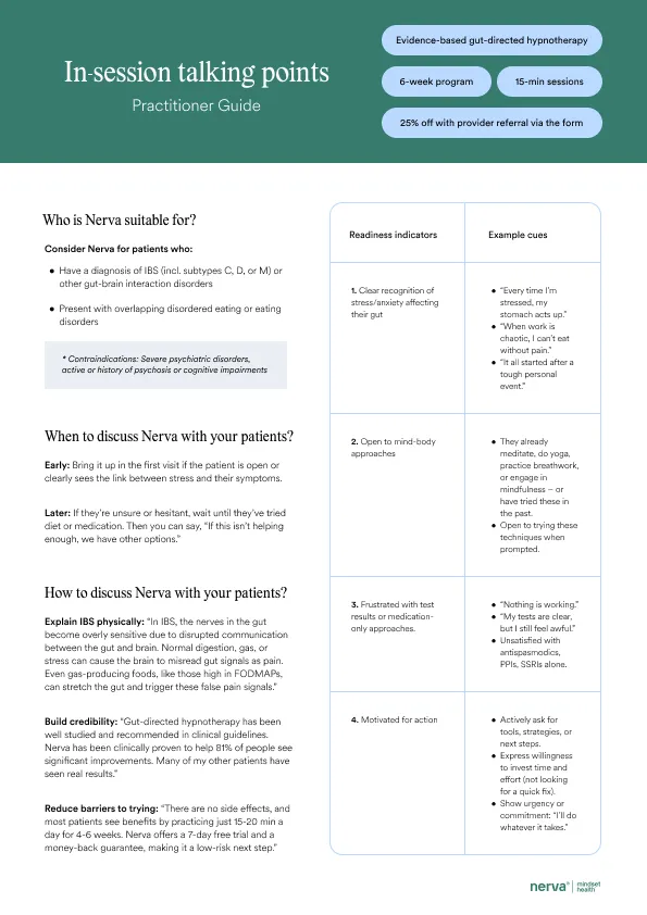 In-session Talking Points Guide