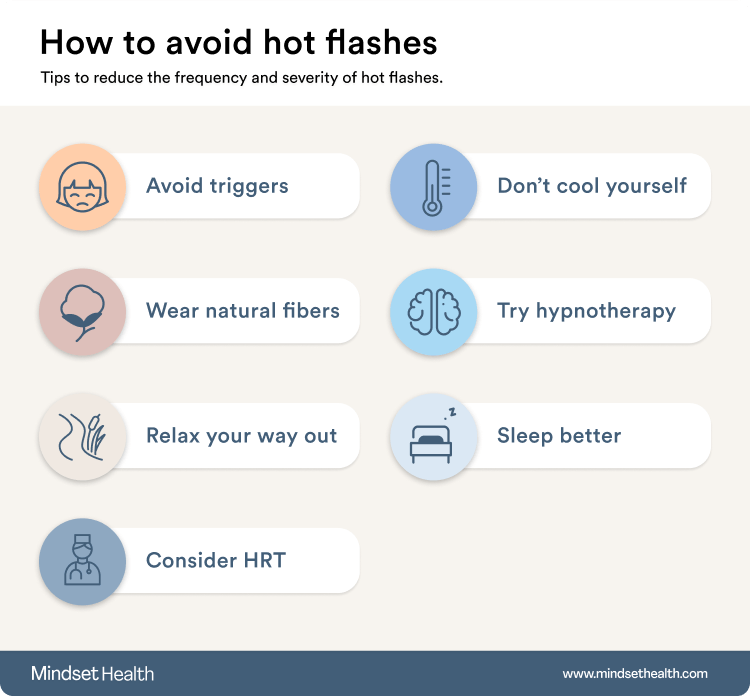 Ways to avoid hot flashes