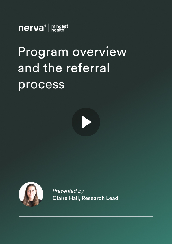 Program overview and the referral process