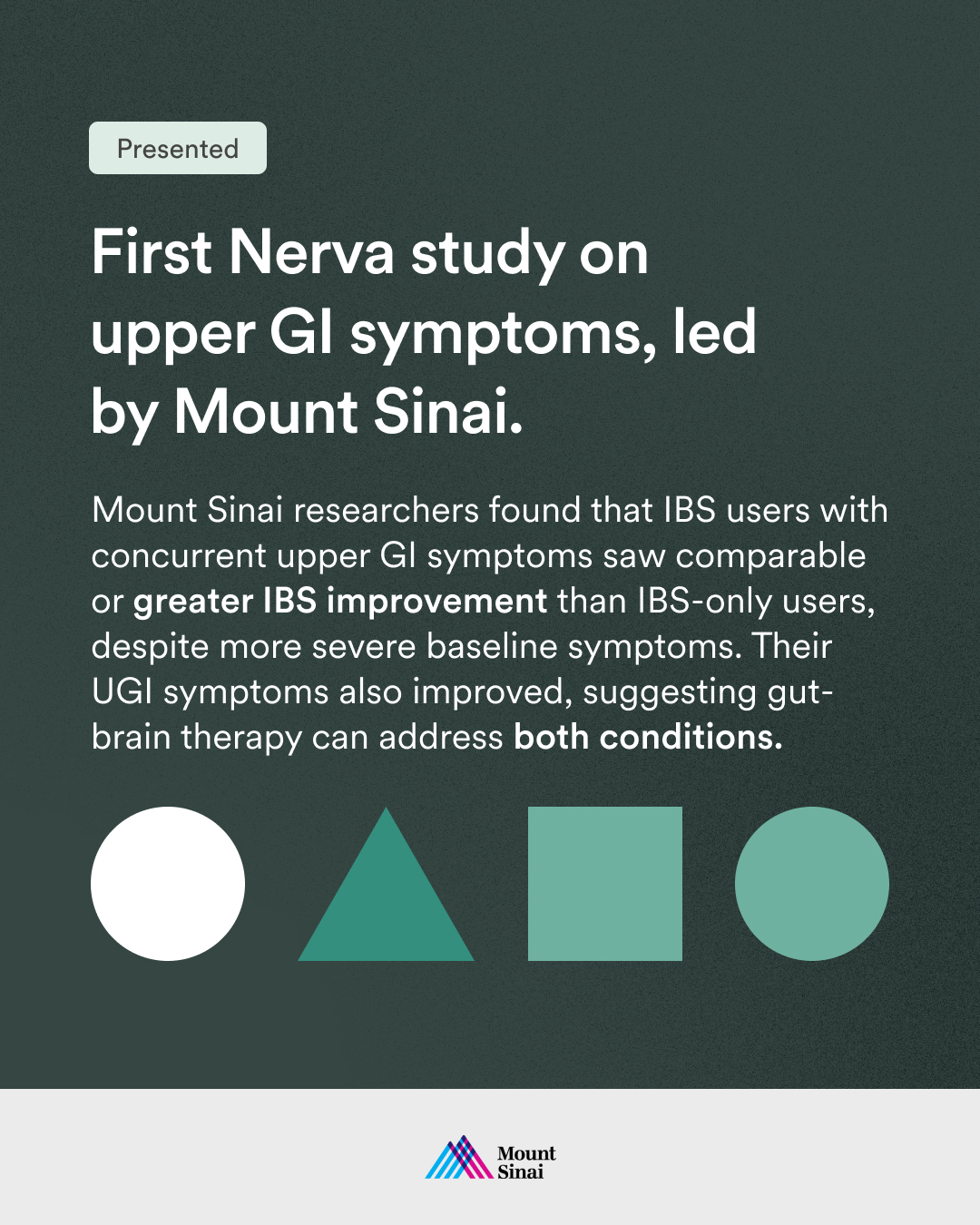 Nerva for IBS patients with concurrent upper GI symptoms — Mt Sinai