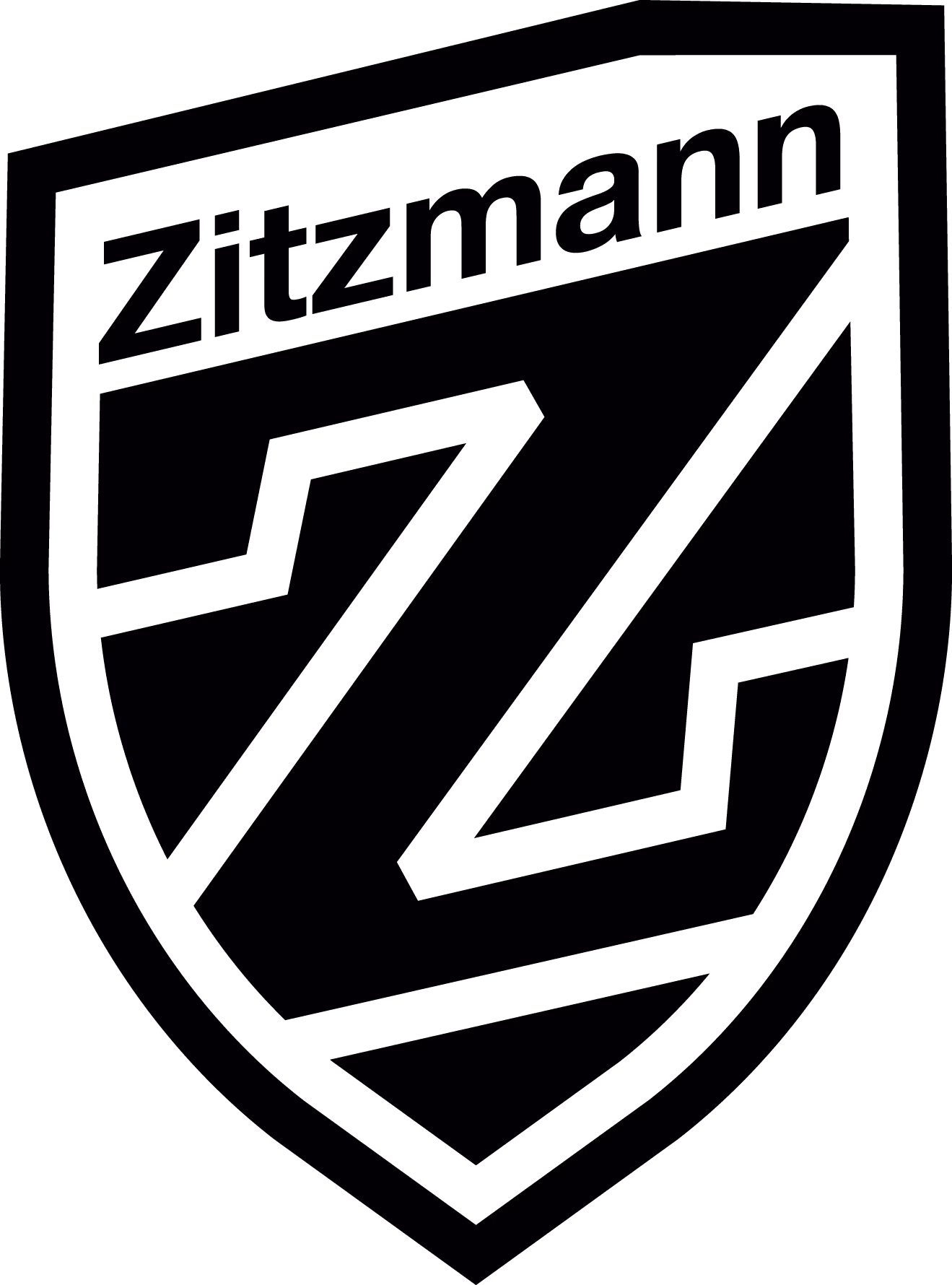 Wappen mit dem Schriftzug 'Zitzmann' und stilisiertem Z im Inneren.